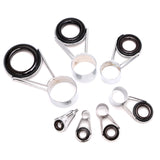 7Pcs Telescopic Fishing Rod Guides Top Ring Set Raft Fishing Repair Accessories Drop Shipping