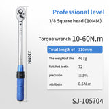 1/4 3/8 1/2 Square Drive Torque Wrench Drive Two Way To Accurately Mechanism Wrench Hand Tool Spanner Torque Meter Preset Ratche