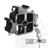 3In1 All-Metal Hot Shoe Bracket Triple Head Mount Adapter Hot Shoe Mount Adapters Camera Accessories