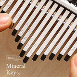 HLURU Kalimba 17 Keys Cup Type Thumb Piano Portable Musical Instrument Made of Quality Rosewood for Beginner Child Adult