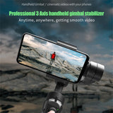 F6 3-axis Handheld Gimbal Stabilizer Cellphone Action Camera Holder Anti Shake Video Recording Selfie Tool