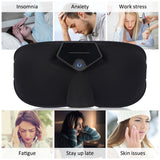 Eye Massager Electric Smart Wireless Electric Pulse Massager Soft Breathable Blindfold Sleep Aid Stress Relief For Home Travel