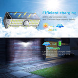 4 Pack Outdoors Solar Lights,With 4 Lighting Modes,Wall Light Motion Sensor Lights, Solar Light For Garden