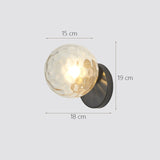 Nordic Led Wall Moon Lamp Iron Modern Decorative Stairs Led Light Home Bedside Round Glass Wall Lights Wood Applique Murale E27
