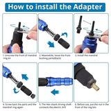 M3-M10 Cordless Electric Rivet Nut Tool Converter, Insert Nut Tool Household Rivet Nut Kit