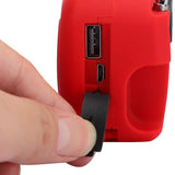 Solar Hand Crank Radio FM/AM/NOAA Multifunction Emergency Radio Portable Solar Radio 3 LED Lights Flashlight Hand Crank Radio