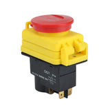 250V 16A IP54 Start Stop Switch No Volt Release Switch With Emergency Stop Push Button Electromagnetic On Off Switch