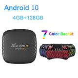 X88 PRO S Android 10.0 Smart TV Box Bluetooth 5.0 2.4G 5G Dual WIFI Media Player 4G 128GB Set Top Box