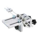 3-in-1 Punch Positioner with Clamp Punching Locator Hole Drill Punch Positioner Guide Locator Jig Dowelling Jig