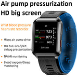 P60 Smartwatch Air Pump Airbag True Blood Pressure Oxygen Temperature Heart Rate Monitor Medical Sphygmomanometer Smart Watch
