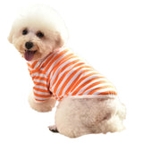 Cute Pet Clothes for Dog Cat Stripe Shirt Puppy Summer Clothing Chihuahua Teddy Vest Shirts Pets Product