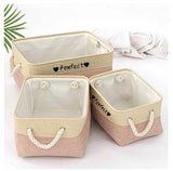 Personalized Pet Toy Storage Basket Toy Clothes Bin Dog Custom Name DIY Canvas Collapsible Box Free Print ID Pet Accessories