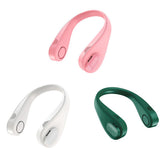 No Leaf Hanging Neck Mini Electric Fan Quiet Outdoor Sports Electric Fan With Horizontal Fiber Design