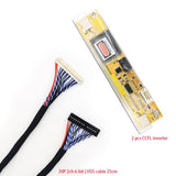 30P 2CH 6-bit lvds cable Flexible Flat Cable 2 lamp ccfl inverter kit for monitor repair