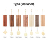 Natural Bamboo Wind Chimes Meditation Chakra Chimes Windbell for Outdoor Garden Patio Home Decoration Zen Meditation Relaxation