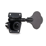 Tooyful Guitar Accessory 4Pcs Right Handed Machine Head Tuners Tuning Pegs Club Button Black Set Christmas Gift for Bass Guitar