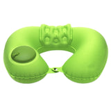 U Shape Air Inflatable Support Neck Pillow for Airplane Travel Sleep