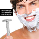 Shaver Double-Edged Safety Traditional Wet Shaver Stainless Steel Chrome Hair Removal Tool