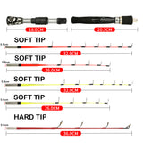 Winter Fishing Rods Ice Fishing Rod Fishing Pole Only part ,ice rod tips Spinning Casting Hard Rod 50cm soft tip