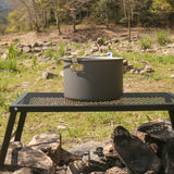 4.2L Camping Hanging Pot Alumina Oxide Outdoor Cooking Pot for Outdoor Backpacking Fishing Hiking Camping Equipment 4-6 Persons