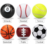 7pcs/lot Golf Balls Two Layer Mix Colors Game Balls Three Layers 3 line Super Long Distance