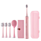 Electric Toothbrush IPX7 2 in 1 Magnetic Levitation Charging 90 Days Soft Brush Head Toothbrush