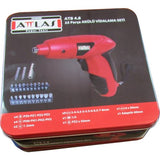 Attlas ATB 4,8 V Rechargeable Screwdriver set (25 Piece Metal Box) 4,8 V