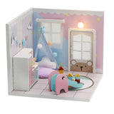 CUTEBEE DIY Doll House Wooden Doll Houses Miniature dollhouse Furniture Kit Toys for children Christmas Gift TD28