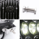 Black 105W 7 Inch LED Work Light High/Low beam OffRoad Fog Driving Light Roof Bar Bumper for Jeep/4x4/Truck/SUV/Cabin/Boat