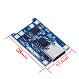1PCS 5V 1A Micro USB 18650 type-c Lithium Battery Charging Board Charger Module+Protection Dual Functions TP4056 18650