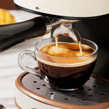 Espresso Machine Home Automatic Small Stainless Steel Steam Pressure Milk Froth Coffee Maker