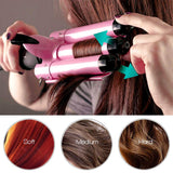 Triple Barrel Hair Curling Iron Perm Splint Ceramic Hair Curler Tongs Hair Crimper Iron Hair Waver Styling Curling Wand Tool