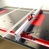 600mm/800mm Aluminium Profile Fence 74mm Height with T-tracks and Sliding Brackets Miter Gauge Fence Connector for Woodworking