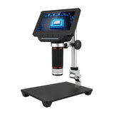 5-inch LCD Video Microscope with 32GB TF Card 1000X Microscope Telescope 1080P with  IR Remote Adjustable Metal Stand&amp;LED Light