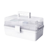 Multi-layer Plastic Box Portable First Aid Medicine Case Emergency Storage Box Medicine Storage Container for Home