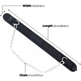 Buckle Dip Belt For Weight Lifting - Heavy Duty Steel Chain (32.6Inch) With Comfortable EVA Waist Support