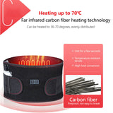 Electric Belly Waist Massager Hot Compress Waist Belt Pain Relief Therapy lumbar Support Heating Vibration Thermal Pad Band