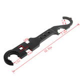 Wrench Barrel Nut Wrench Buffer Tube Wrench Spanner Nut Wrench Tool for Removal or Installation Net Pipe Fitting and Collet Nut