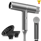 Negative ion hair dryer professional salon hairdryer household strong fast drying wind gale speed Portable blow dryer Anion