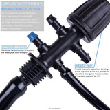 Drip Irrigation Barbed Tee 10 Pcs 1/2 Inch to 1/4 Inch Adapter Irrigation Tubing Connector for Home Garden Barbed Fits Dropship