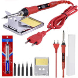 LCD Dgital Soldering Iron Kits 80W 220V 110V Temperature Adjustable Welding Tools Kit Soldering Rework Station Solder Tools