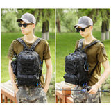 Fishing Tackle Backpack Storage Bag Outdoor Shoulder Backpack Water-Resistant Fishing Gear Bag Cross Body Sling Bag fishing bag