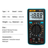 1Pcs ZT Digital Multimeters Portable AC/DC Ammeter Voltmeter Ohm LCD Display Backlight Multimeter Diode and Continuity Test