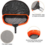 Pool Skimmer Net,17inch Swimming Pool Cleaning Tool Leaf Rake Fine Mesh Deep Bag, Fits Standard Swimming Pool Pole