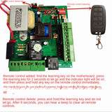 220VAC 2 Remote Controls Motherboard PCB Motor Controller Circuit Board Card For Bisen Baisheng Sliding Gate Opener Motor
