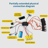 For Motor:Bit Multifunctional Motor Drive Board Expansion Board DC Support 8 Servos,Makecode,Scratch3.0,Mixly,Python