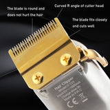 Full metal cord/cordless electric hair clipper professional beard hair trimmer for men adjustable haircut machine rechargeable