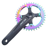Mi.Xim Single Speed Bike Crankset with Chainring 130 BCD Bicycle Crank Parts Fixed Gear Bike Chainwheel Set