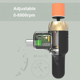 Mini Electric Car Polisher 12V Compact Handheld Polishing Machine 2 Adjustable Speed Pocket Size Detail Scratch Repair Tool Set