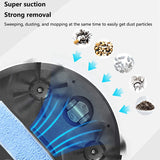 Robot Vacuum Cleaner,USB Charging Robot Vacuum,1200Pa Strong Suction Robotic Vacuum Cleaner,Up to 80Mins Runtime